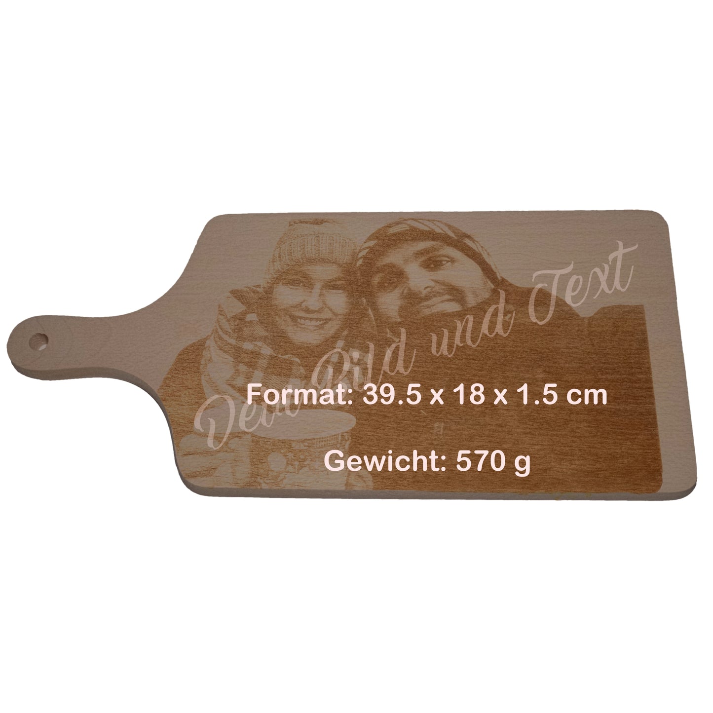 Planche à découper, gravée individuellement selon votre modèle