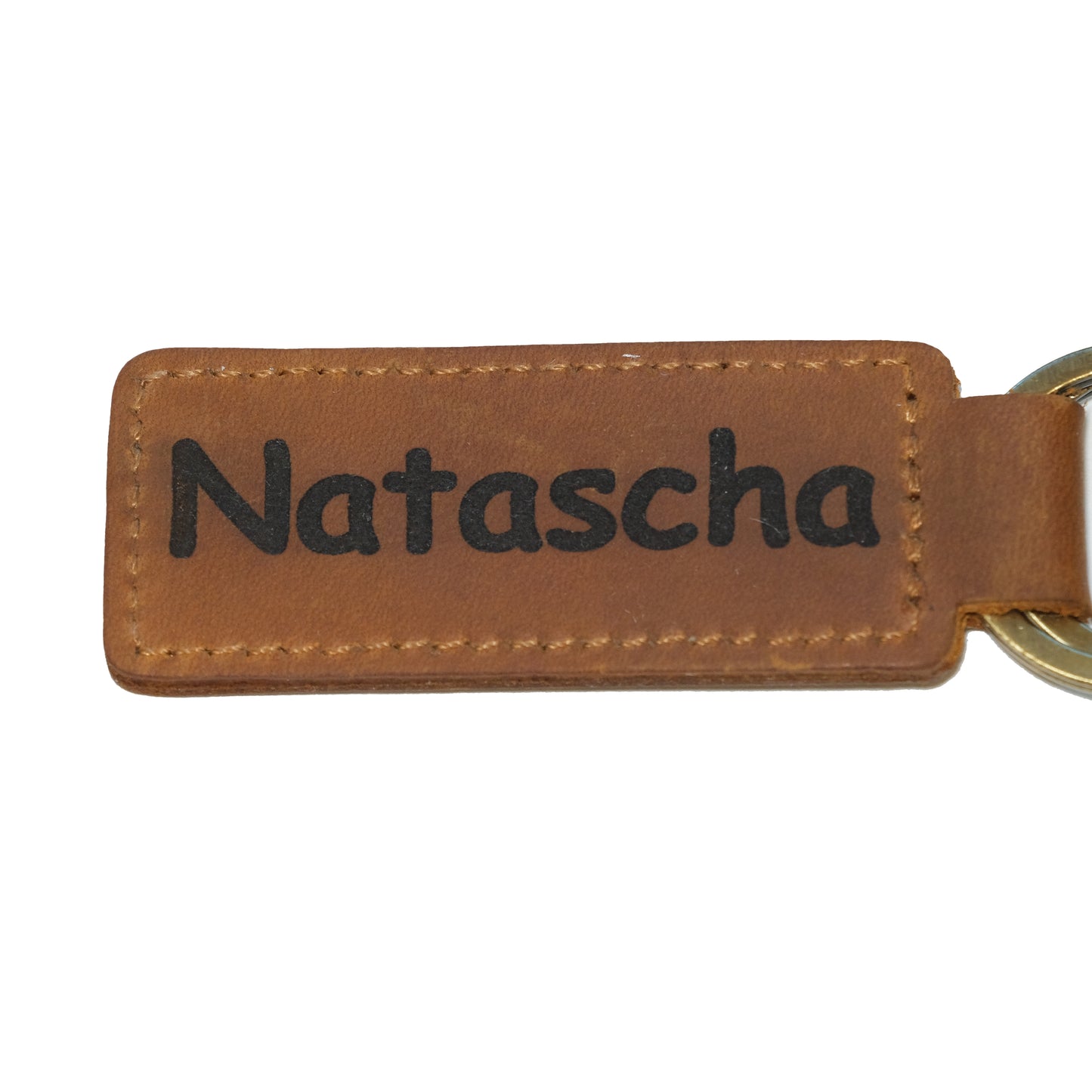 Leather keychain, individually engraved according to your template
