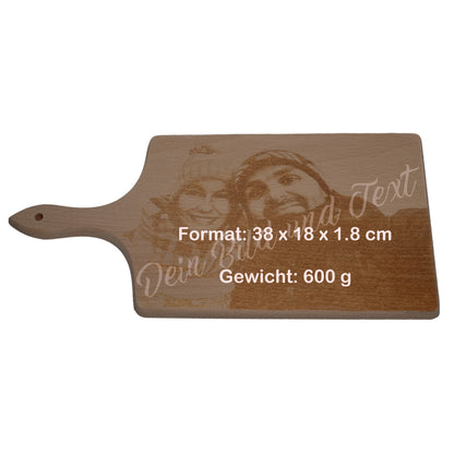 Planche à découper, gravée individuellement selon votre modèle