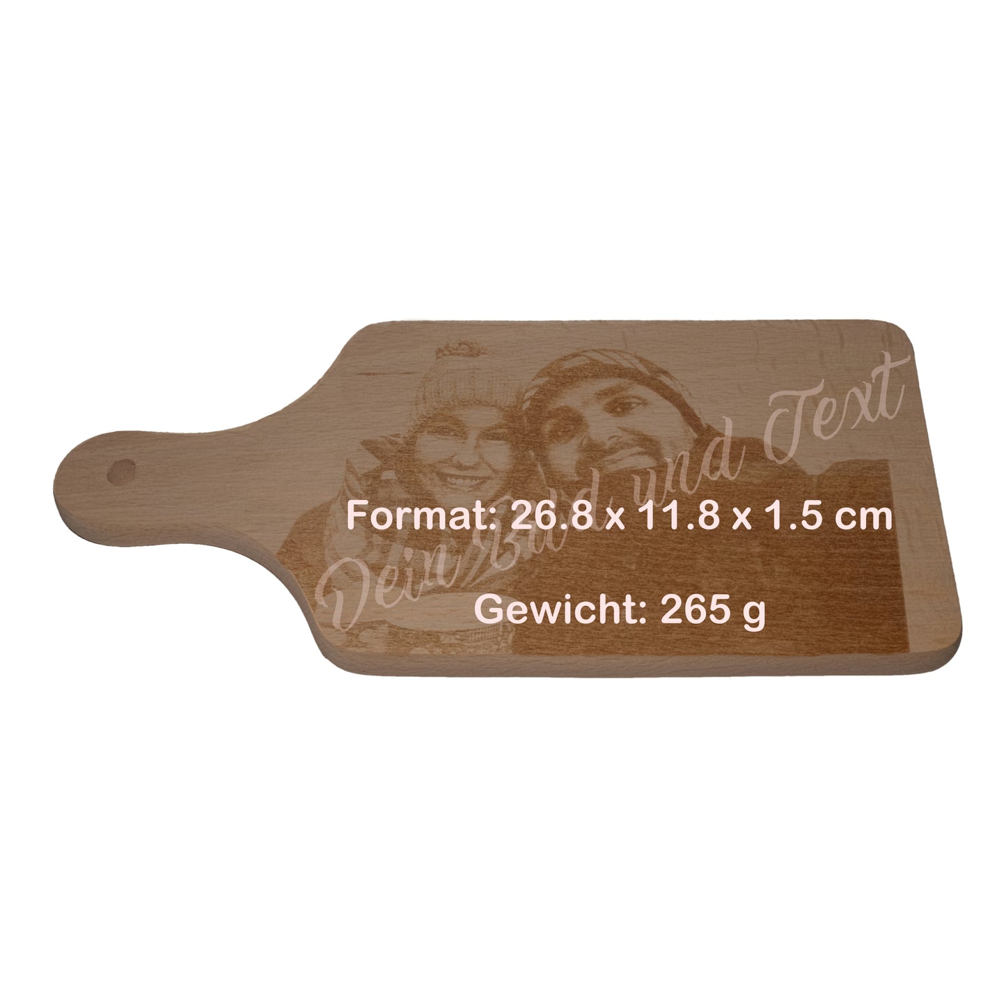 Planche à découper, gravée individuellement selon votre modèle