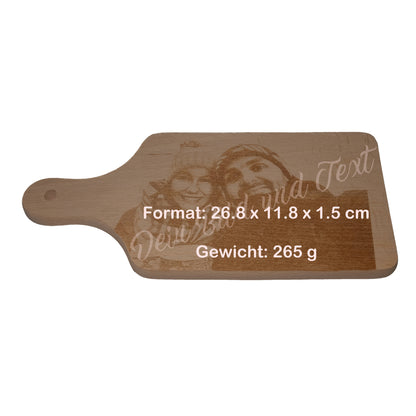 Planche à découper, gravée individuellement selon votre modèle