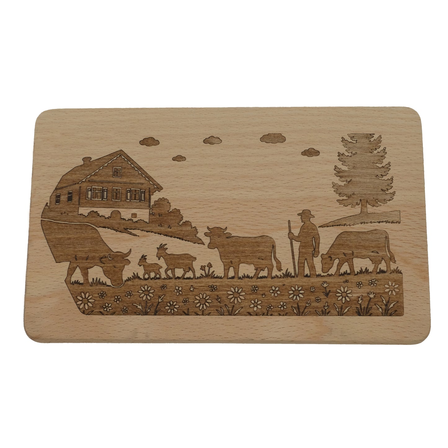 Schneidebrett "Landleben"