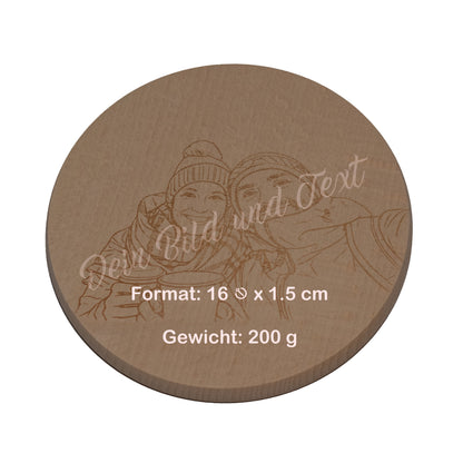 Planche à découper, gravée individuellement selon votre modèle