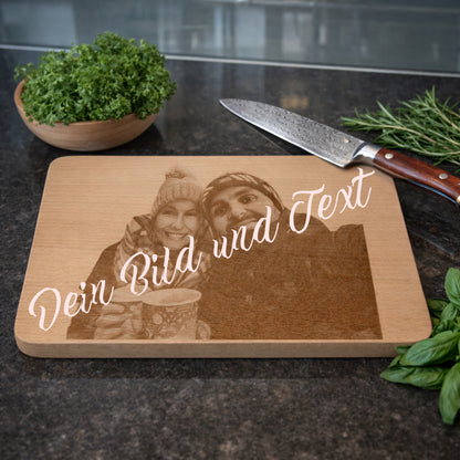 Planche à découper, gravée individuellement selon votre modèle