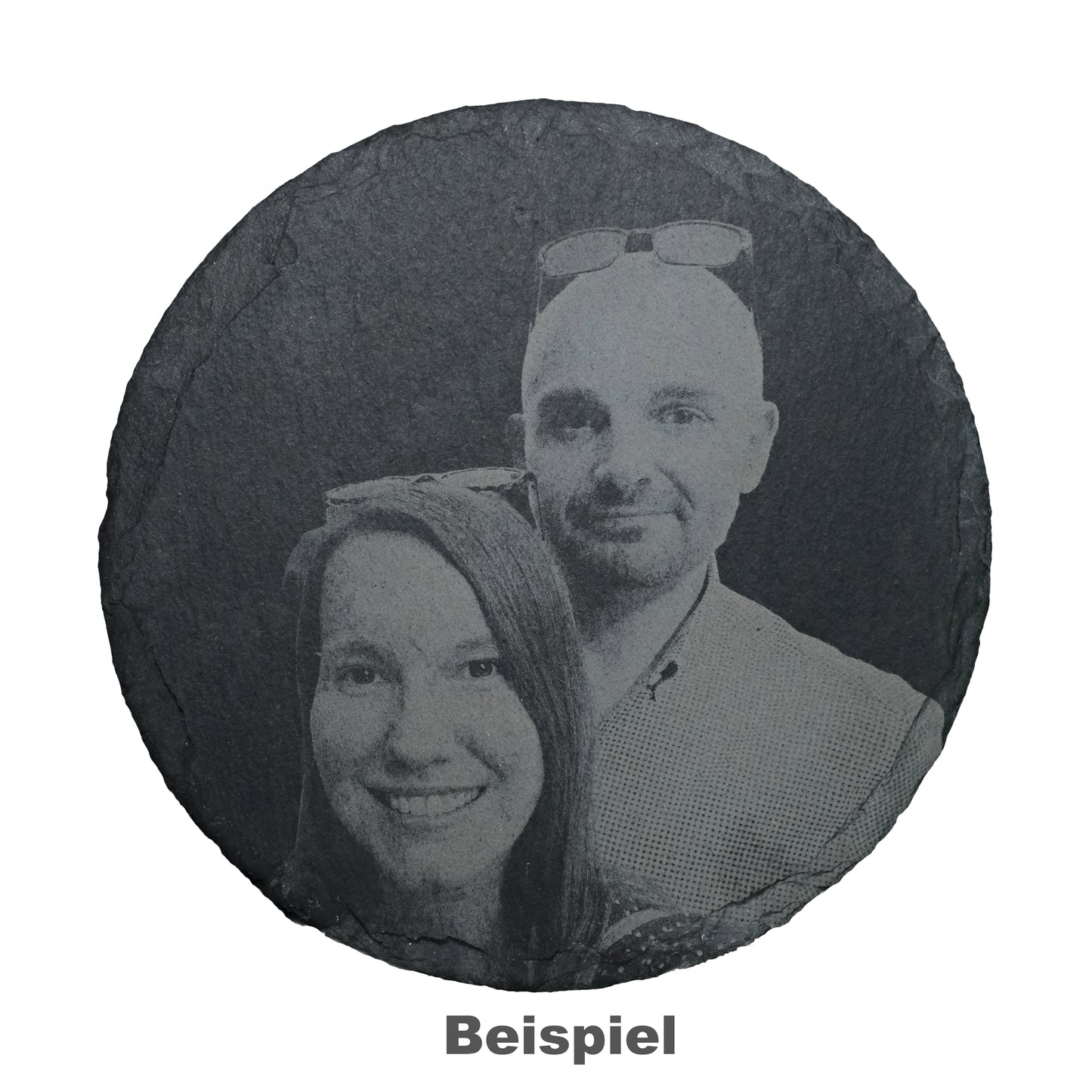 Untersetzer aus Schiefer mit eingraviertem Foto, individuell hergestellt nach Deiner Vorlage