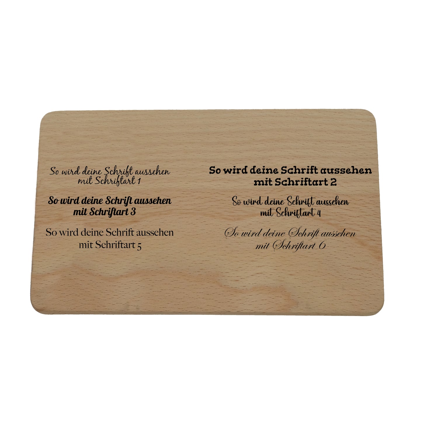 Planche à découper, gravée individuellement selon votre modèle